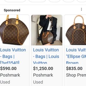 Designer Ellipse Louis Vuitton purse